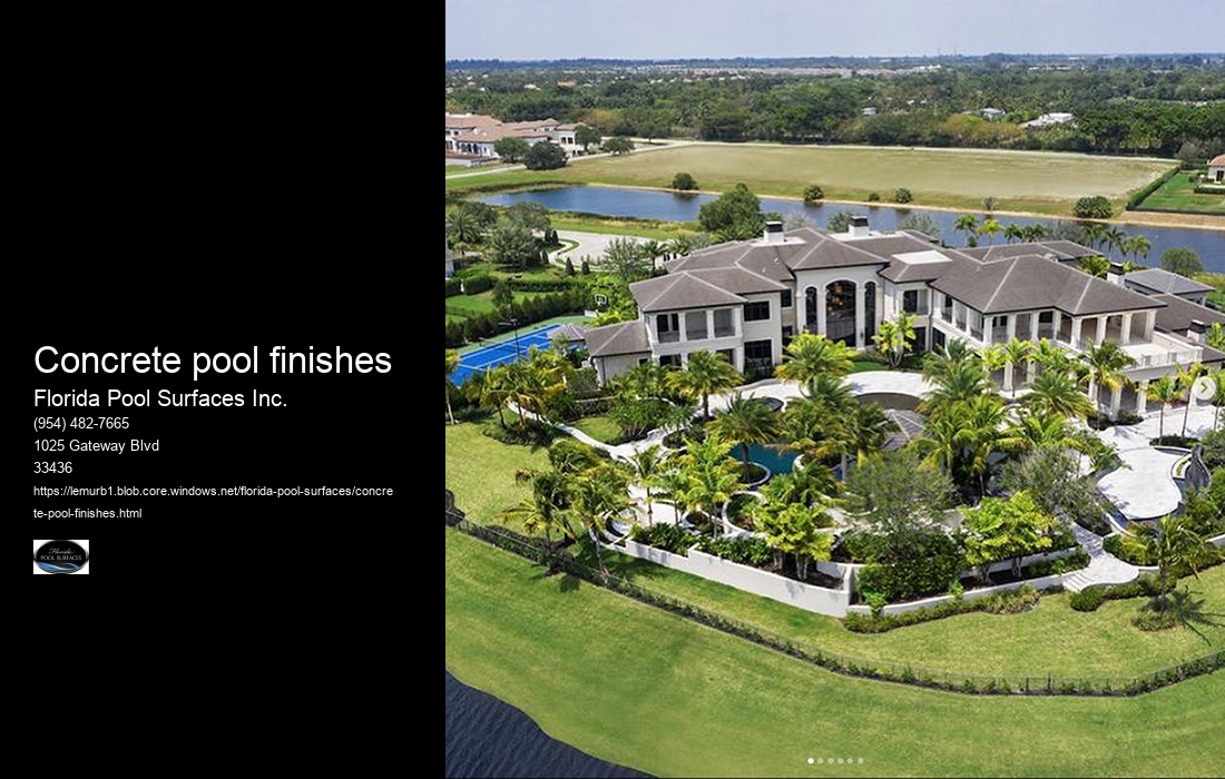 concrete pool finishes