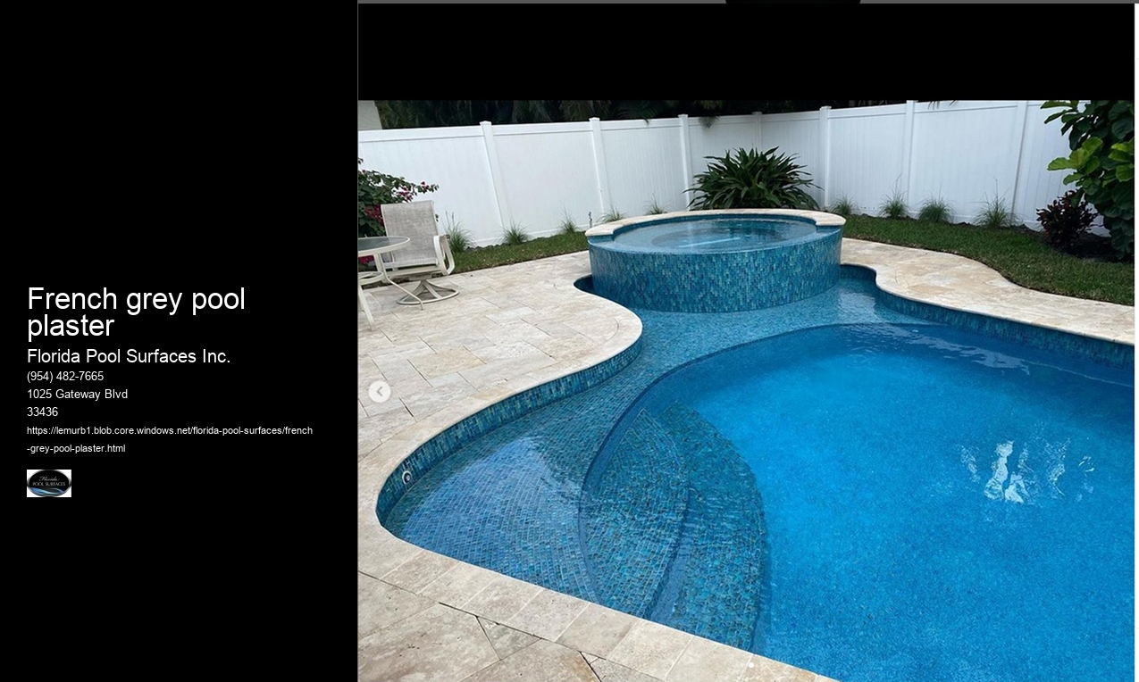 french grey pool plaster