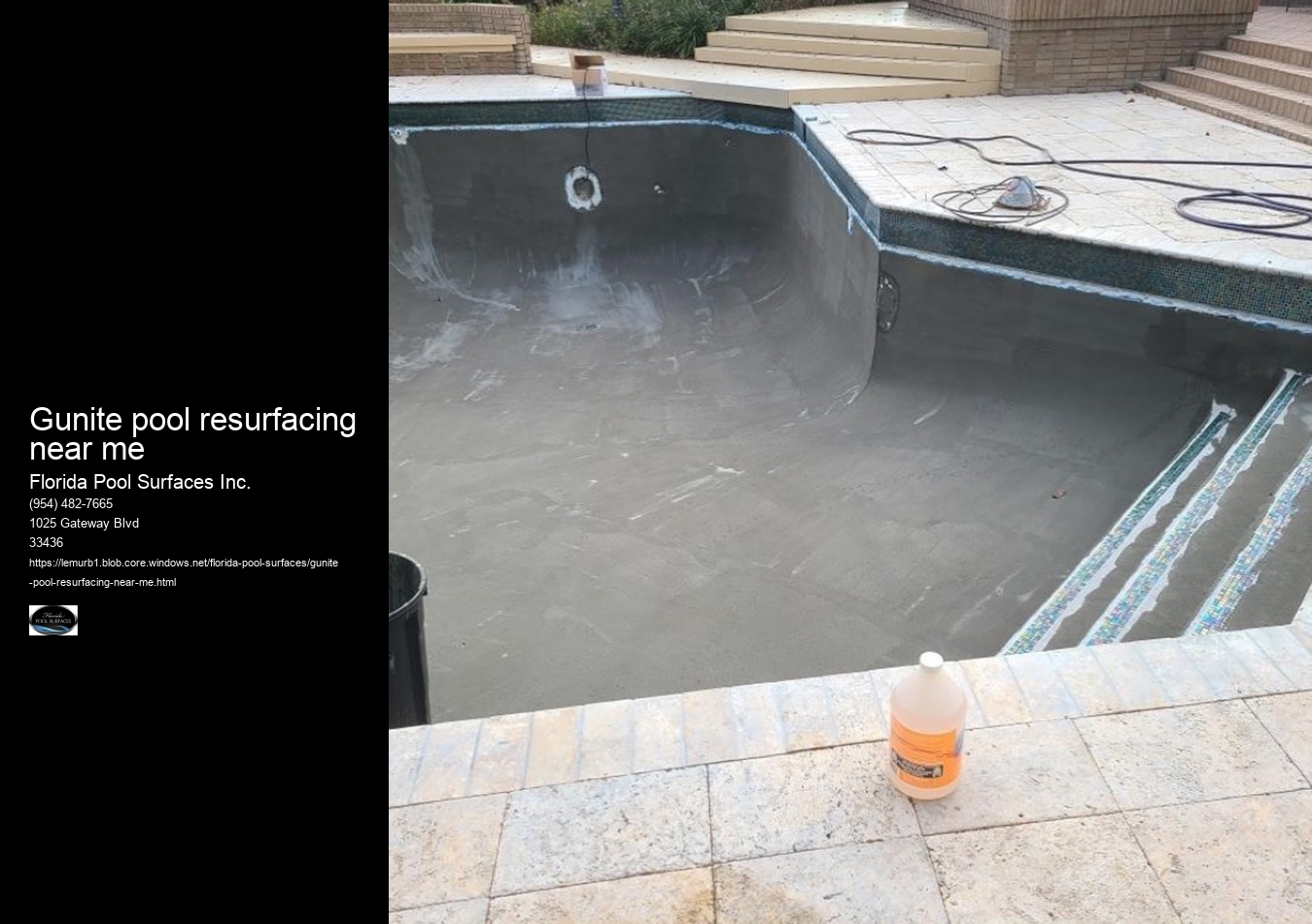 gunite pool resurfacing near me