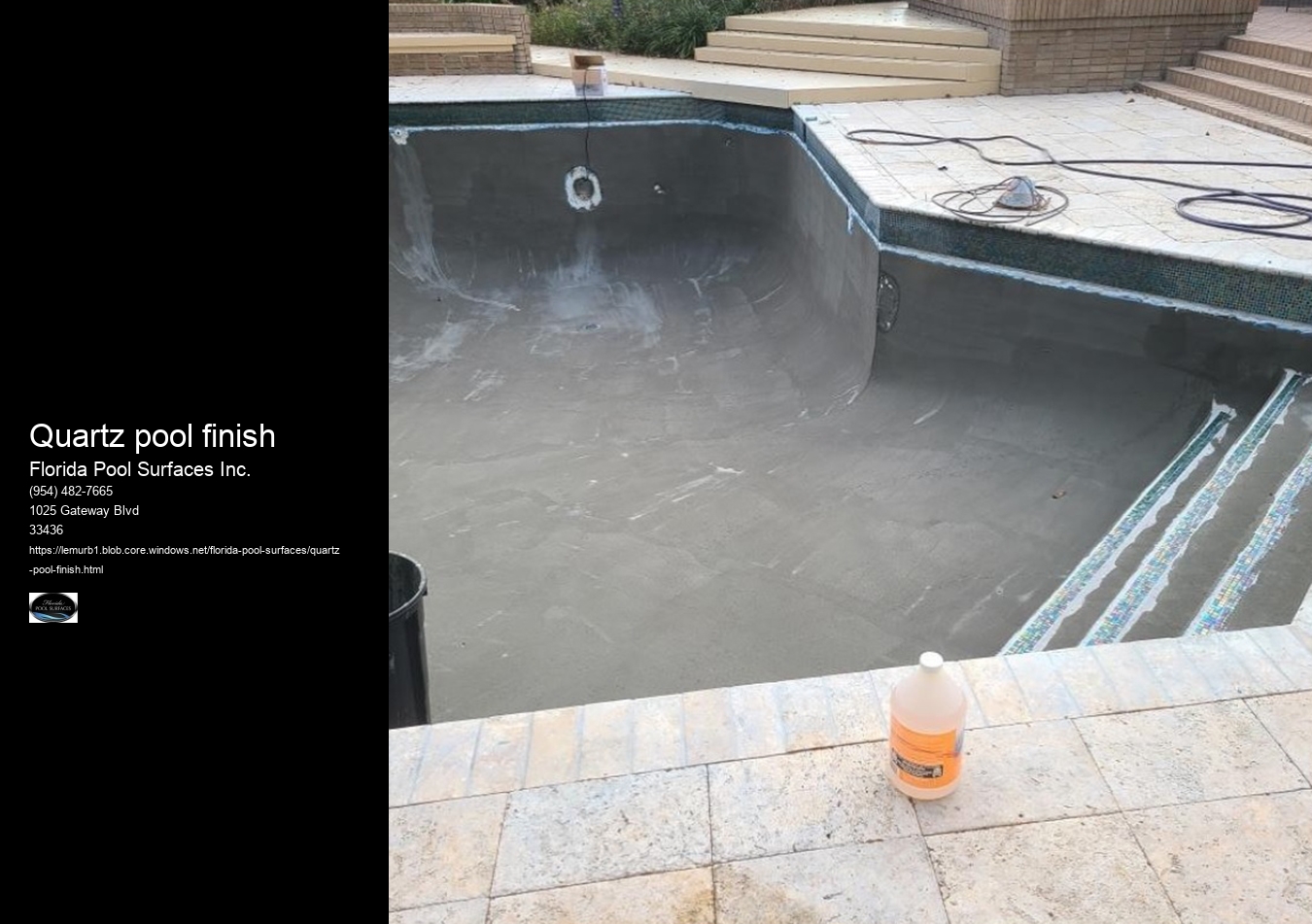 quartz pool finish