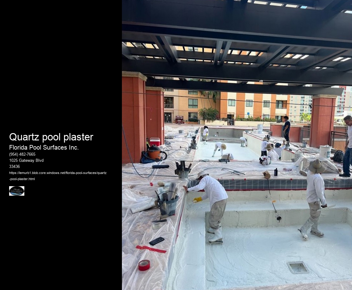 quartz pool plaster